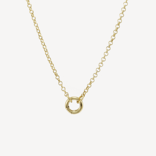 Small Gold Lifesaver Necklace