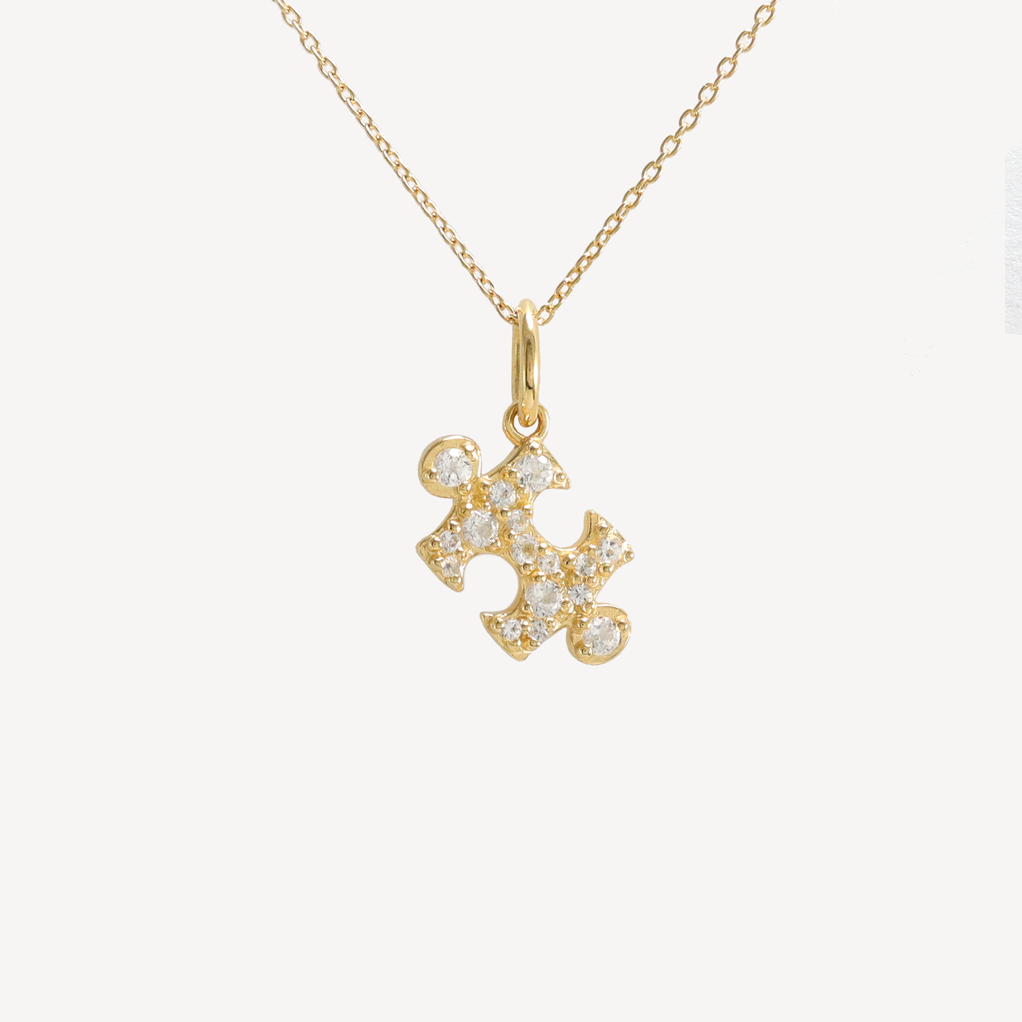 Kindred Mini Pave Puzzle Necklace