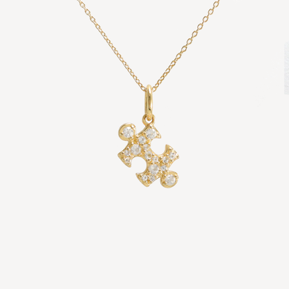 Kindred Mini Pave Puzzle Necklace