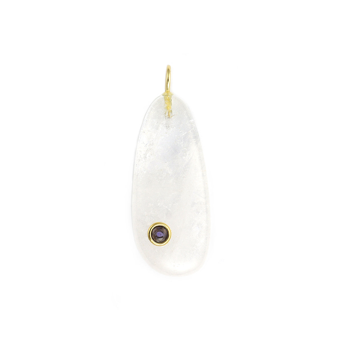 Millie Moonstone Pendant On Mariner Chain