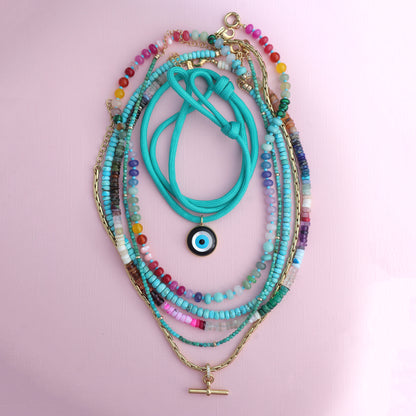 Brite Rainbow Gemstone Necklace