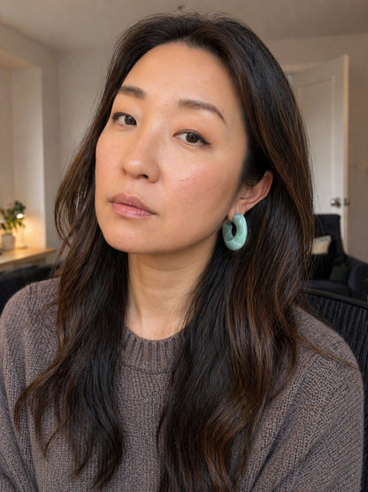 Jade Rena Resin Hoops