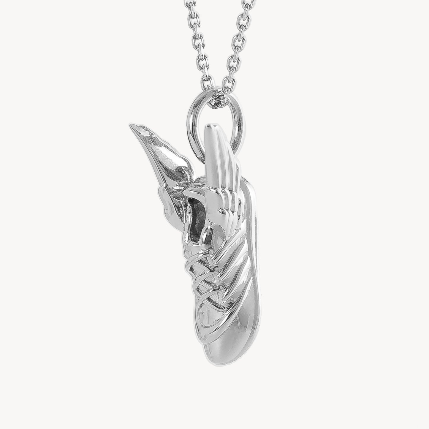 Silver Running Man Necklace