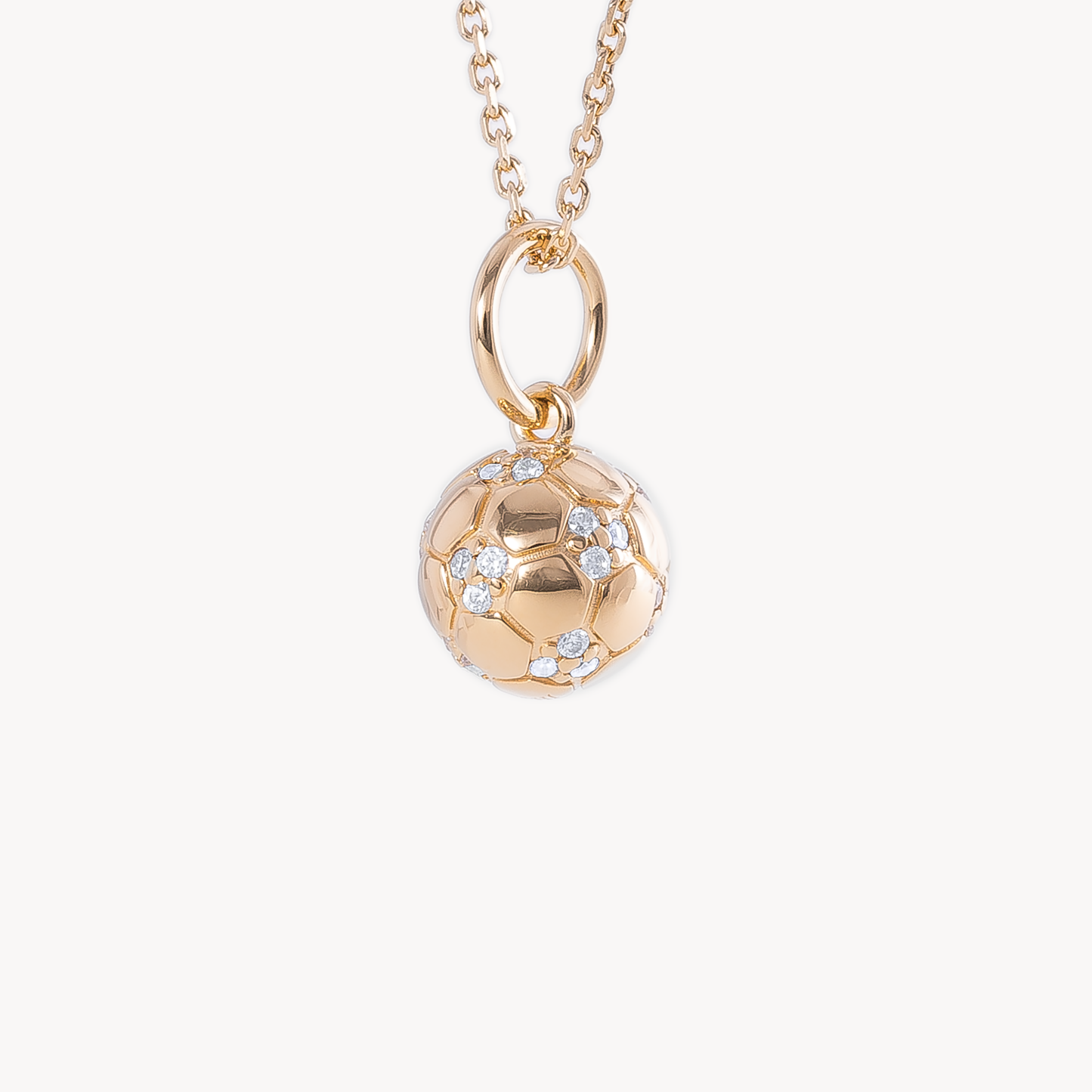 Gold Beckham Soccer Necklace