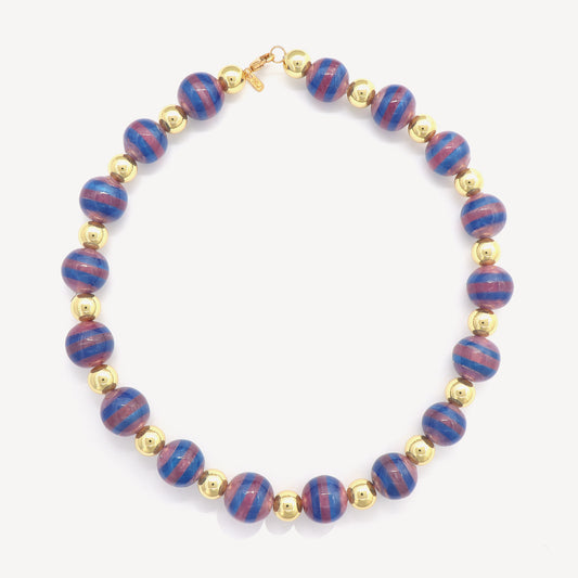 Blue Soleil Bauble Necklace