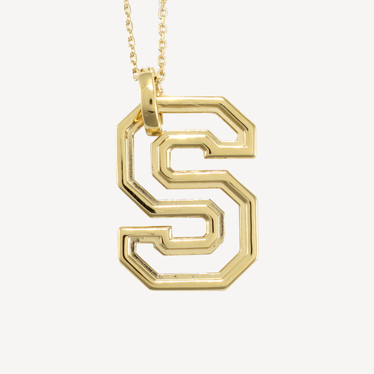 Oversized S Pendant Necklace