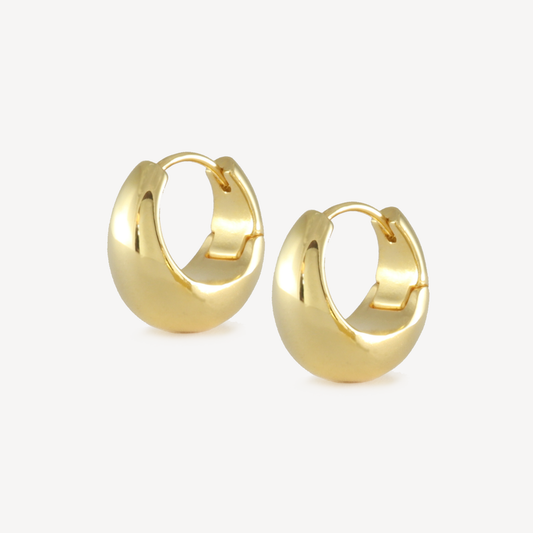 Gold Sunny Hoops