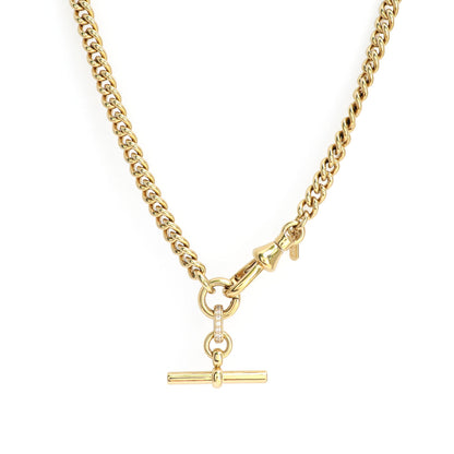 Jett T-Bar Chain Necklace 17.5"