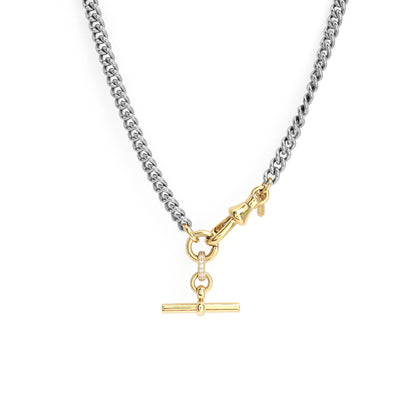 Jett T-Bar Chain Necklace 17.5"