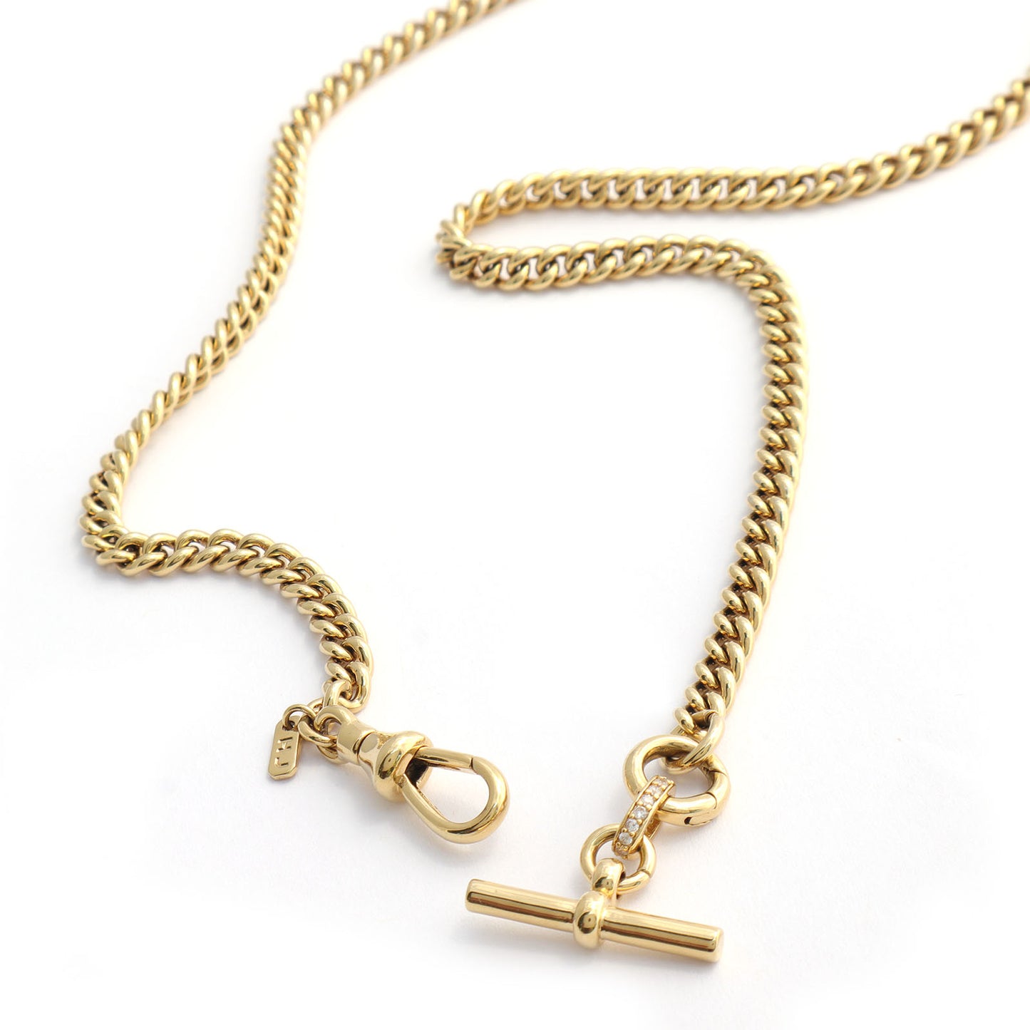 Jett T-Bar Chain Necklace 17.5"