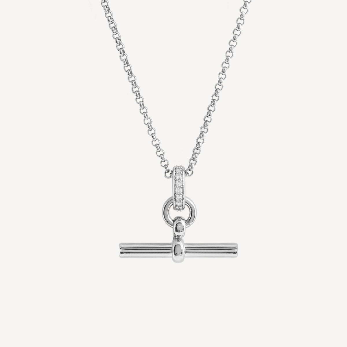 T Bar Necklace - Gold, Silver & Two-Tone | Hye Jane