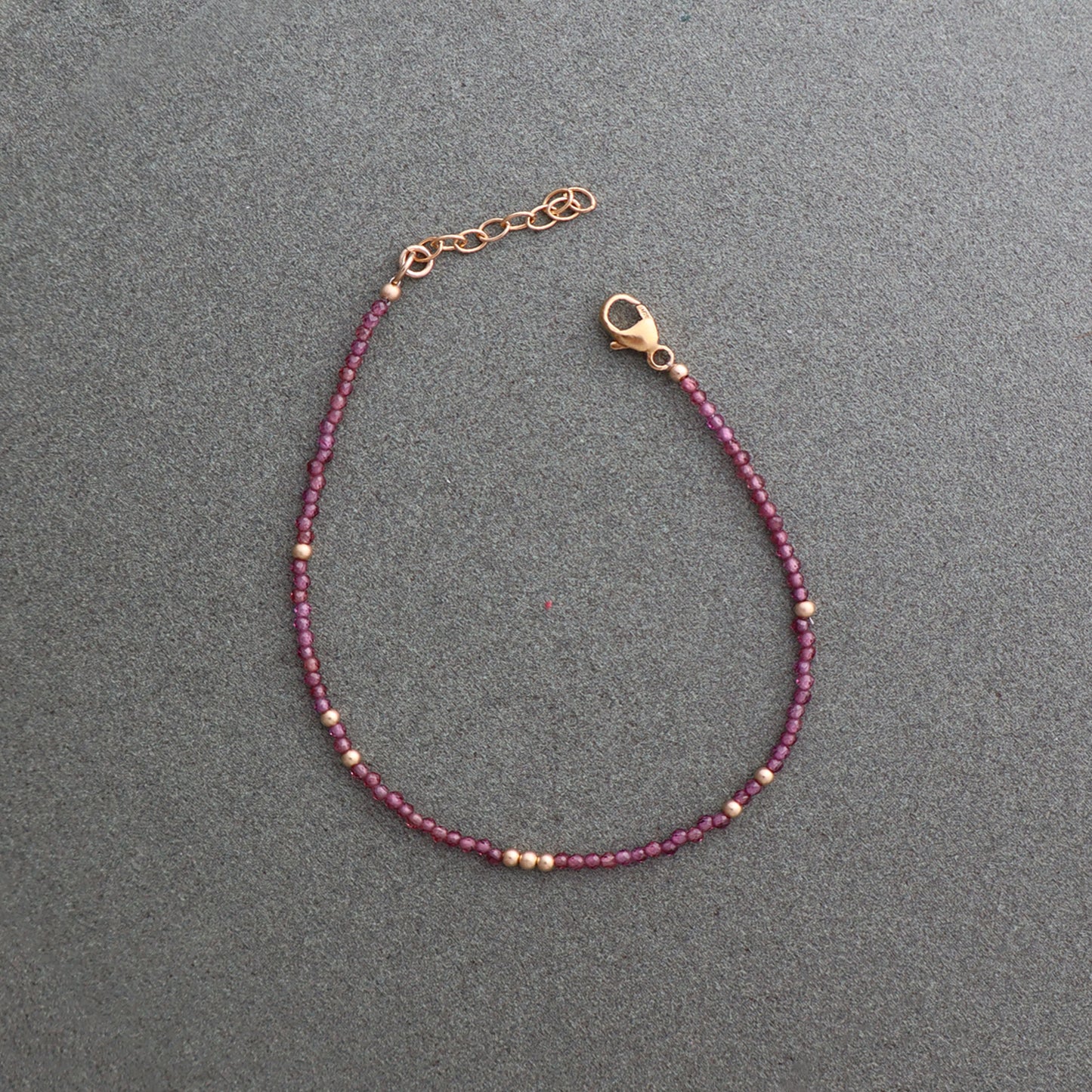 Delicate Garnet Bracelet