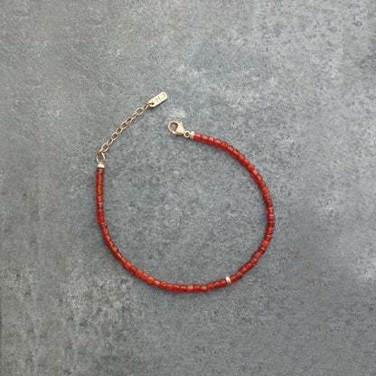 Carnelian Gemstone Bracelet