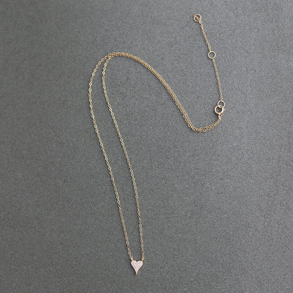 Pave Heart and Soul Chain Necklace