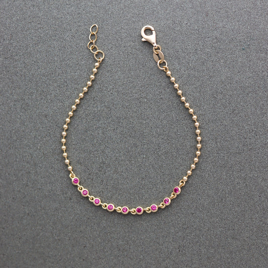 Pink Confetti Bracelet