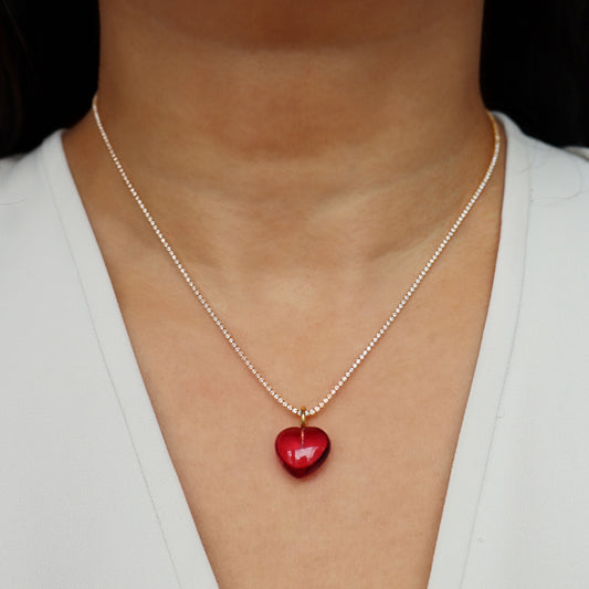 Sweetheart Pink Quartz Moyo Necklace