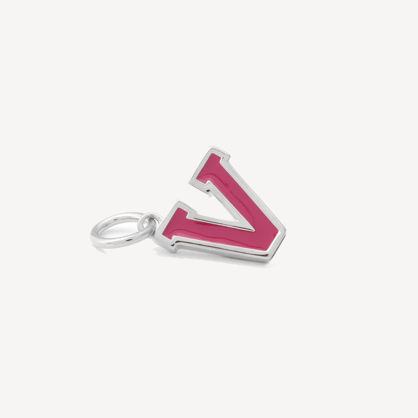 Silver V Charm (No Chain)