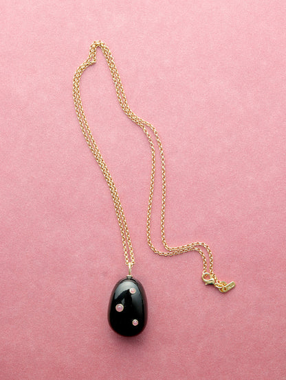 XL Black Onyx Pietra Necklace