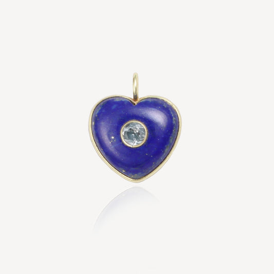 Medium Amie Lapis Heart Pendant (No Chain)
