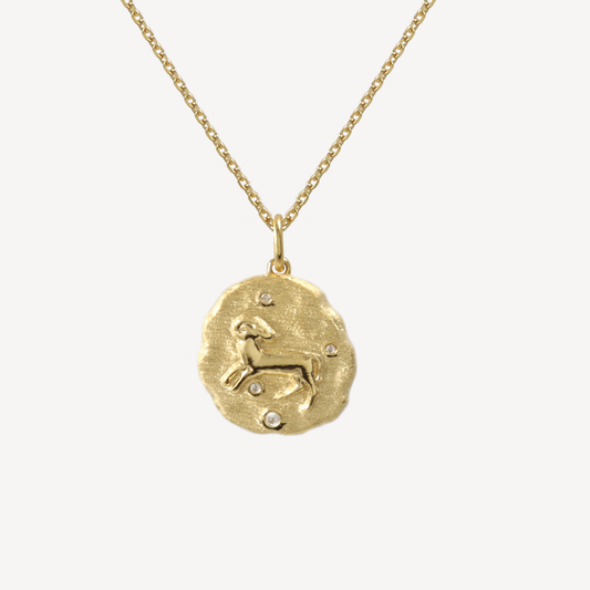 Aries Zodiac Pendant Necklace