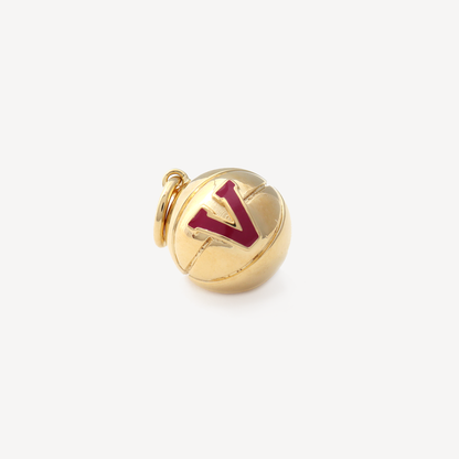 Gold Varsity Basketball Charm (No Chain)