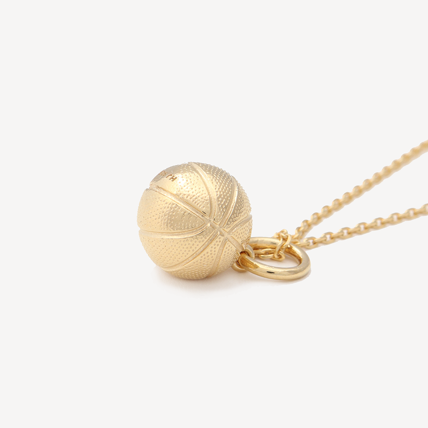 Gold Hoop Dreams Basketball Necklace