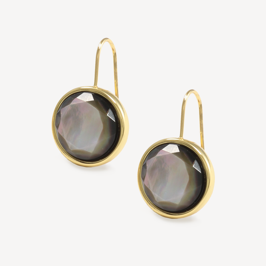 Black Mother of Pearl Parsons Drop Earring