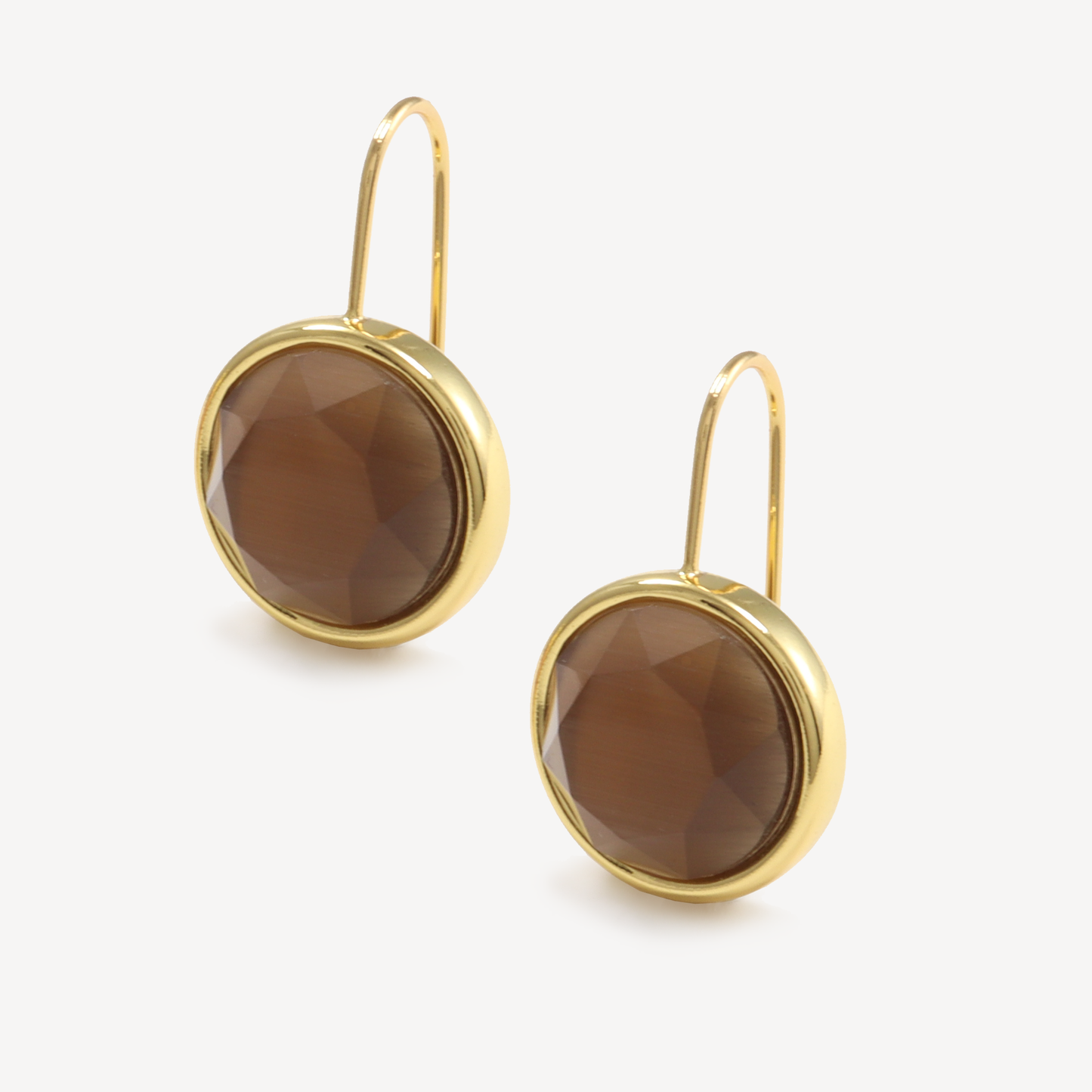 Brown Cataseye Parsons Drop Earring