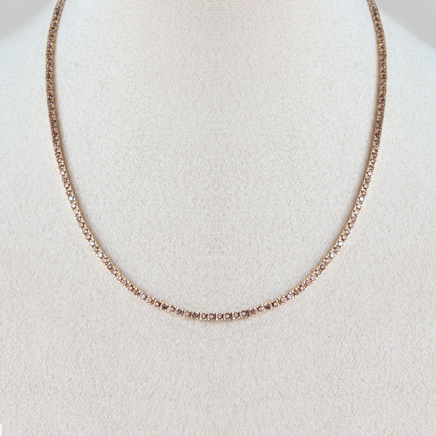 Champagne Parker Tennis Necklace