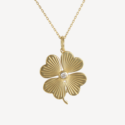 Serene Clover Sterling Pendant