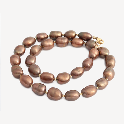 Copper Pearl Necklace