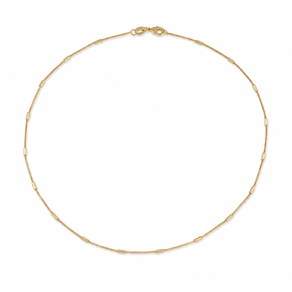 Dot Matrix Bar Station Necklace