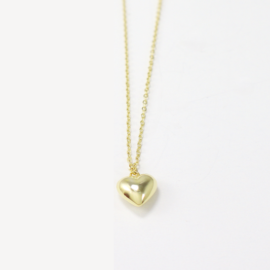 Electric Youth Puffy Heart Necklace