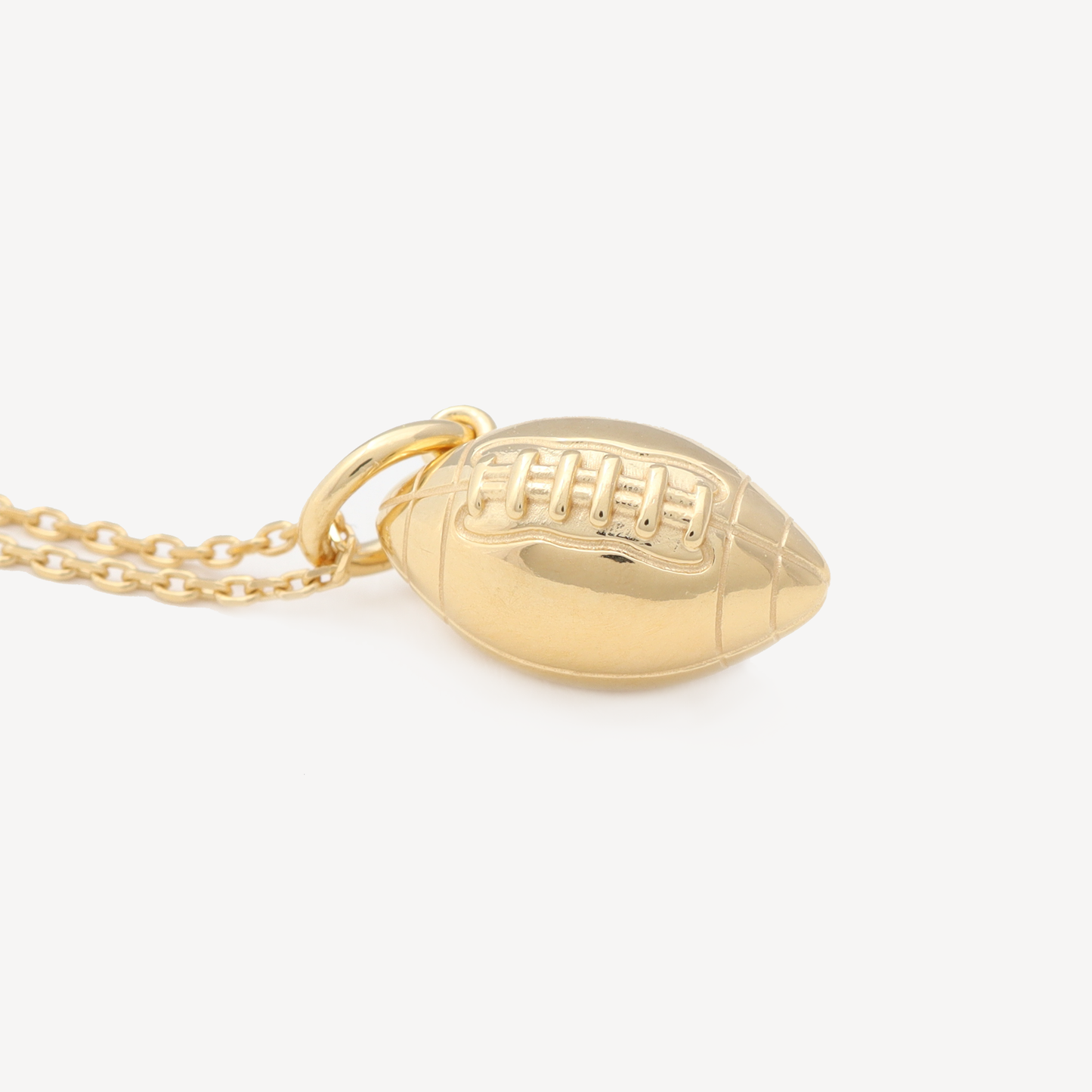 Gold  Rudy Football Necklace