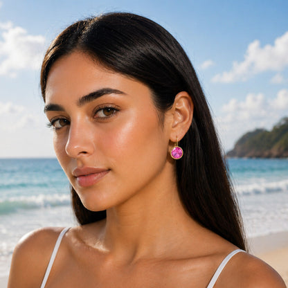 Fuschia Parsons Drop Earrings