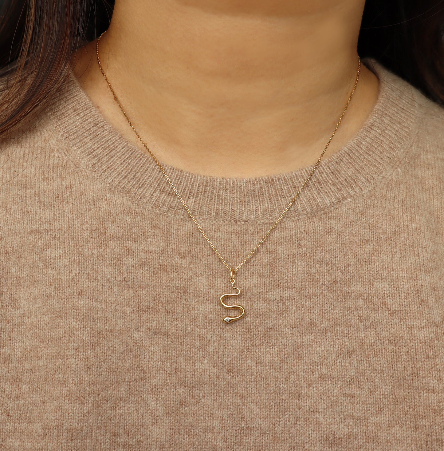 Gold Snake Necklace