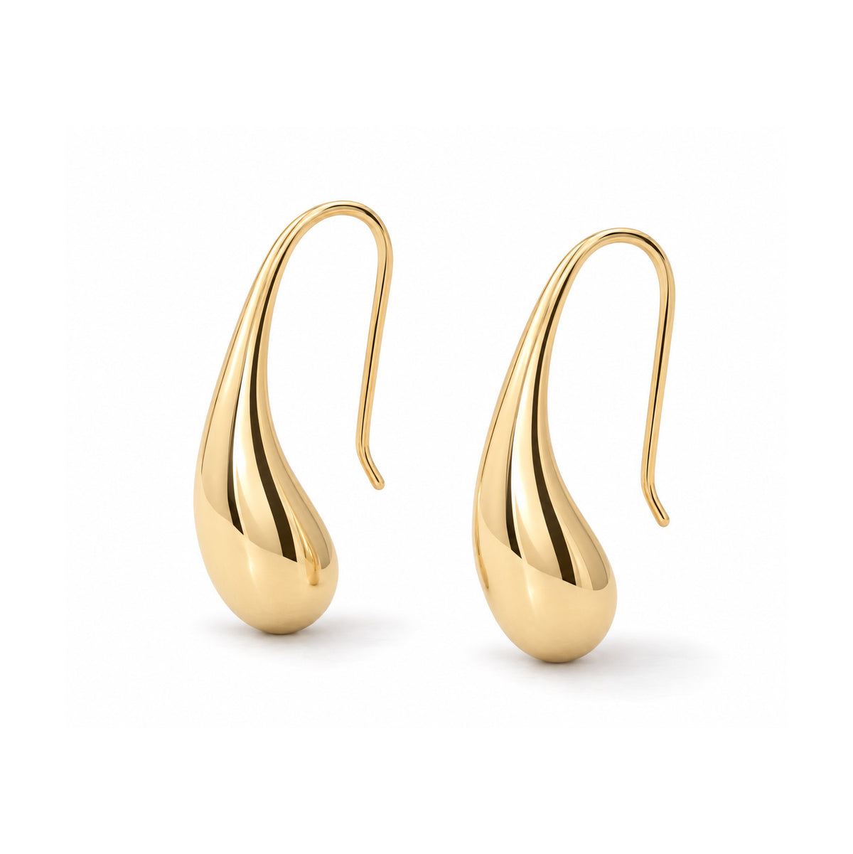 Medium Teardrop Threader Earrings