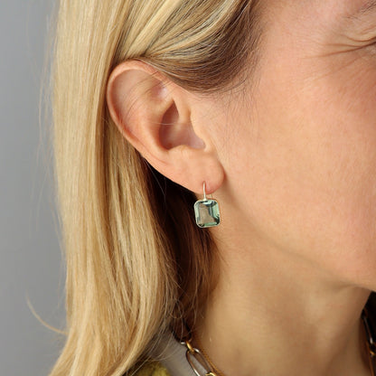 Small Gemma Green Quartz Drop Earrings