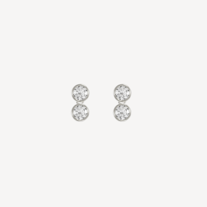 Halo Double Drop Studs