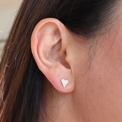 Heart and Soul Pave Studs