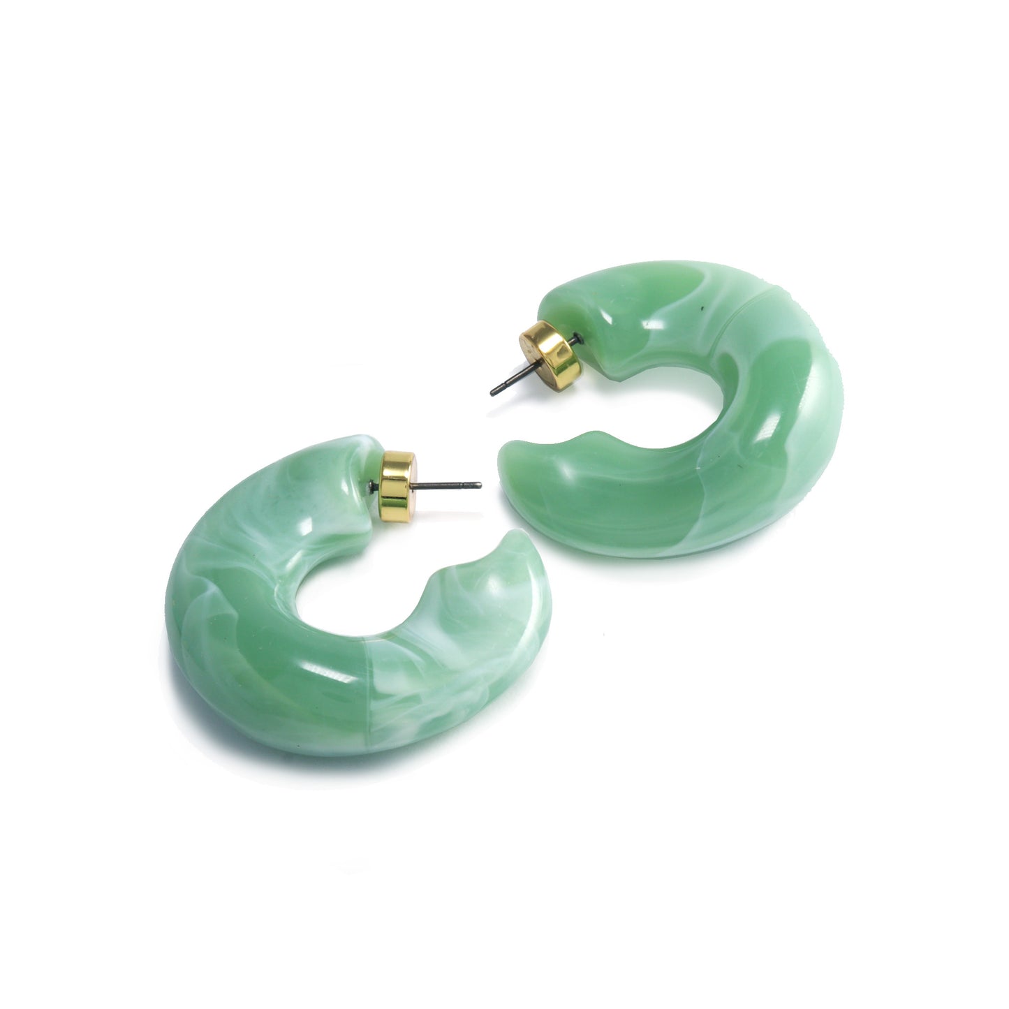 Jade Rena Resin Hoops