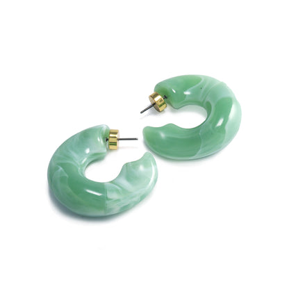 Jade Rena Resin Hoops