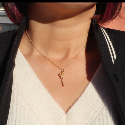 Gold Kat Lacrosse Necklace