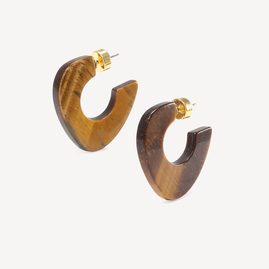 Tigers Eye Lina Hoops