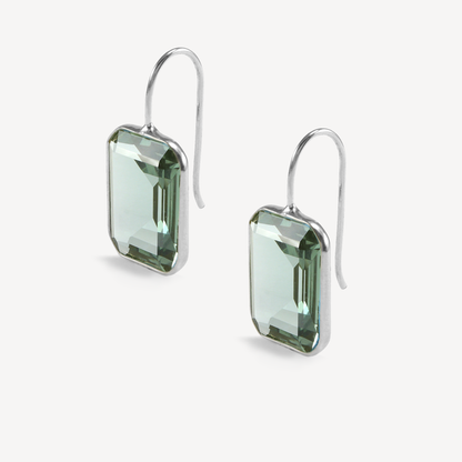 Medium Gemma Green Hydro Quartz Drop Earrings