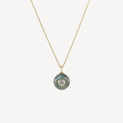 Cherie Mini Labradorite Pendant Necklace