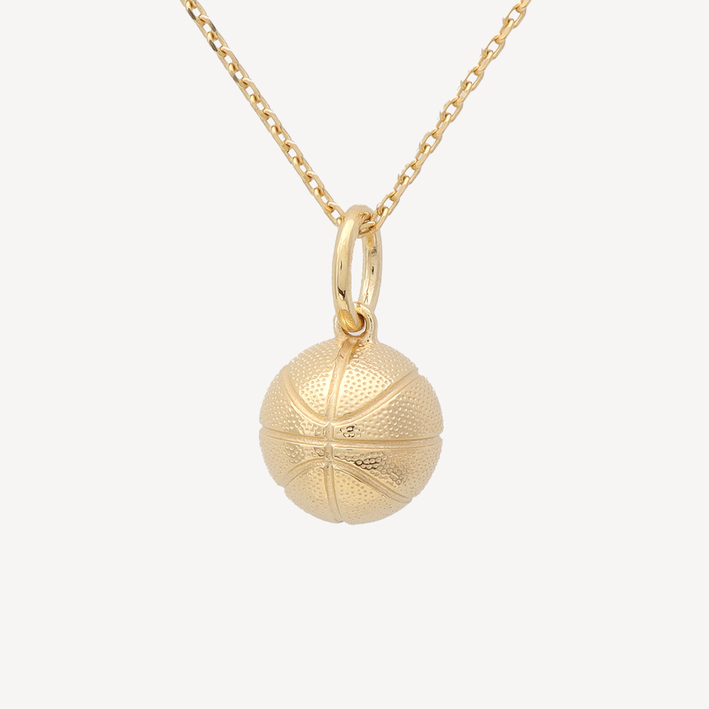 Gold Hoop Dreams Basketball Necklace