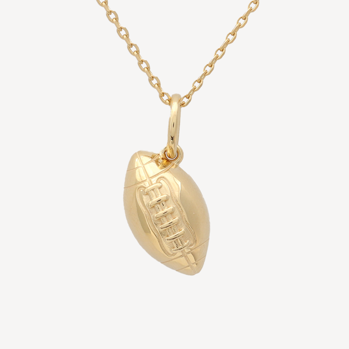 Gold  Rudy Football Necklace