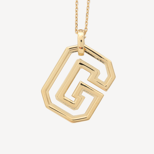 Oversized G Pendant Necklace