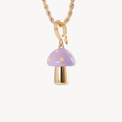 Purple Alice Mushroom Charm